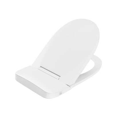 Hugo H Power Flush Tankless Toilet 7" Back Outlet 1 GPF Non-Electric Toilet with Integrated Tank in Glossy White