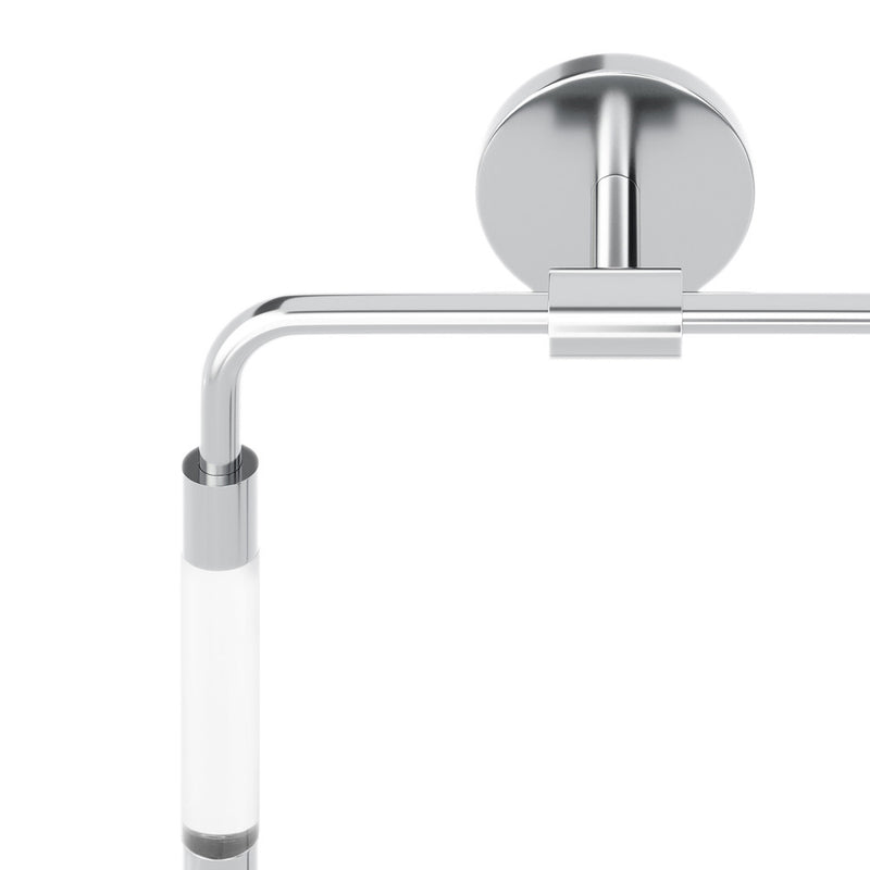 Verre Acrylic Square Towel Ring in Chrome