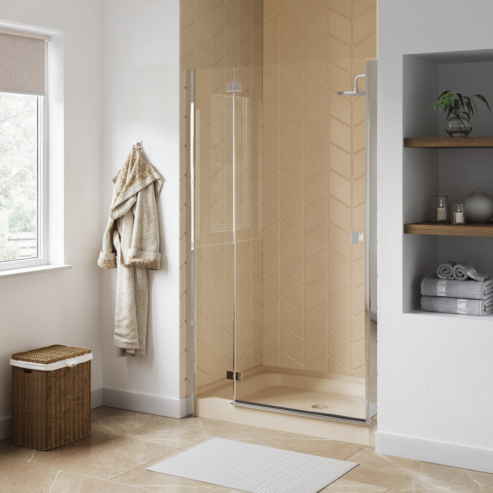 Voltaire 48" x 36" Single-Threshold, Center Drain, Shower Base in Bisque