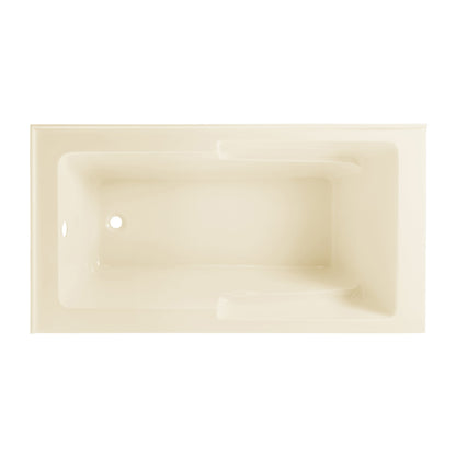 Voltaire 60 x 32 Left Drain Soaking Alcove Corner Apron Bathtub in Glossy Bisque