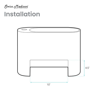 Terre 18" Right Side Faucet Wall-Mount Bathroom Sink in Pastel Peach