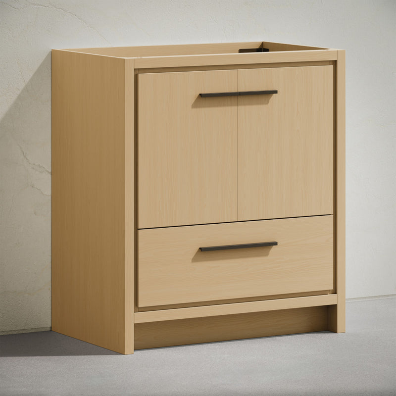 Virage 30" Freestanding Bathroom Vanity in Natural Oak without Sink Top