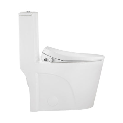St. Tropez One-Piece Elongated Toilet Vortex Dual-Flush 1.1/1.6 gpf with Smart Seat Bidet