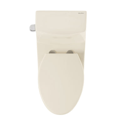 Virage One Piece Elongated Left Side Flush Handle Toilet 1.28 gpf in Bisque