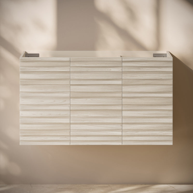 Cascade 36" Wall-Mounted Bathroom Vanity Cabinet without Top in White Oak