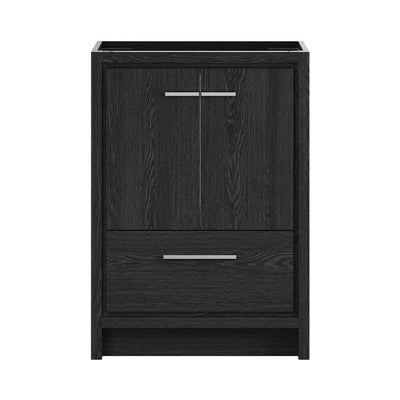 Virage 24" Freestanding Bathroom Vanity in Black Oak without Sink Top