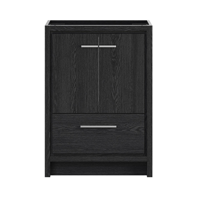 Virage 24" Freestanding Bathroom Vanity in Black Oak without Sink Top