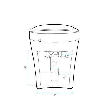 Viro Smart Tankless Elongated Toilet, Touchless Vortex™ Dual-Flush 1.1/1.6 gpf
