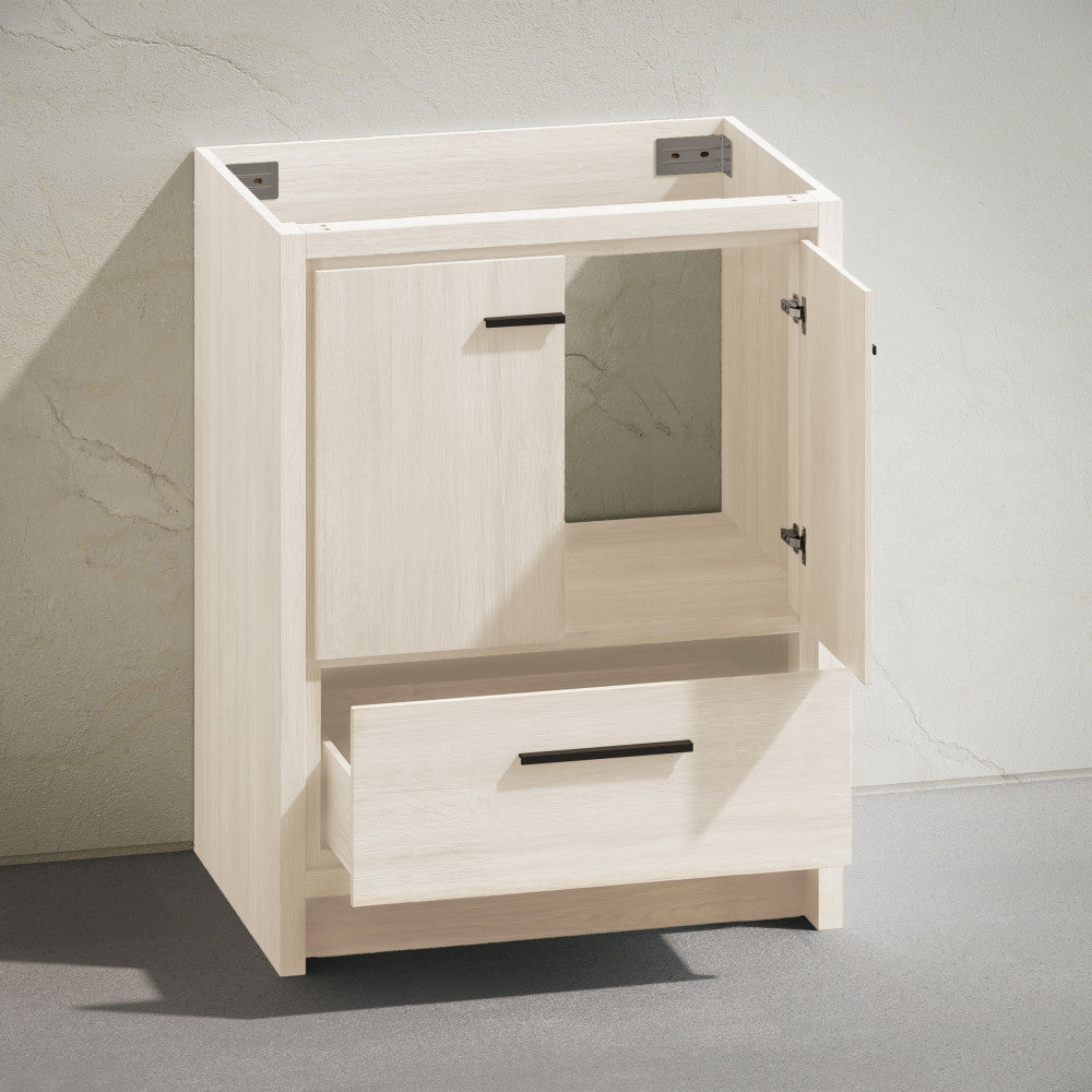 Virage 30" Freestanding Bathroom Vanity in White Oak without Sink Top
