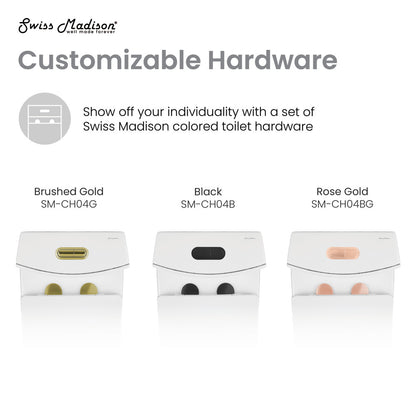 Elongated one-piece toilet with dual vortex flush and soft-close seat, 10" rough-in, white ceramic.