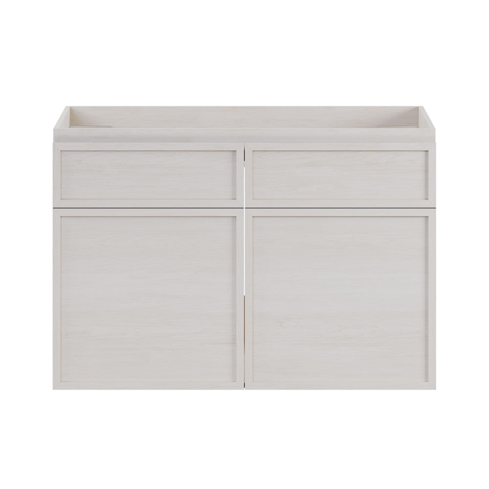 St. Tropez 30" Wall-Mounted Bathroom Vanity Cabinet without Top in White Oak
