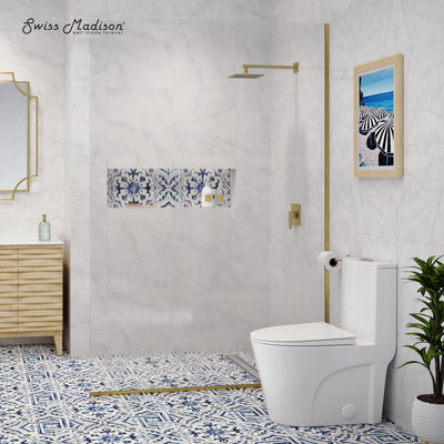 St. Tropez One Piece Elongated Toilet Dual Vortex Flush 1.1/1.6 gpf with 10" Rough In (6 - Pack)