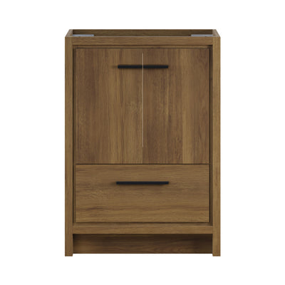 Virage 24" Freestanding Bathroom Vanity in Brown Oak without Sink Top