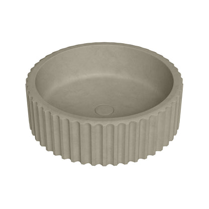 Lafayette 16" Round Concrete Vessel Sink in Taupe