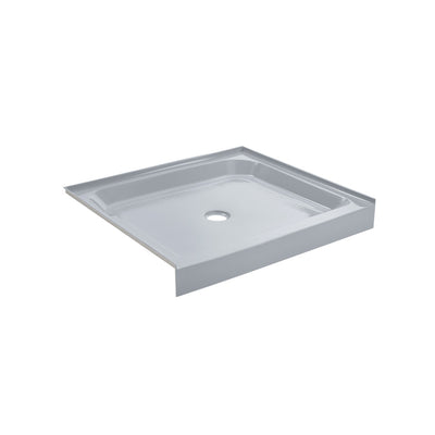 Voltaire 36" x 36" Single-Threshold, Center Drain, Shower Base in Gray