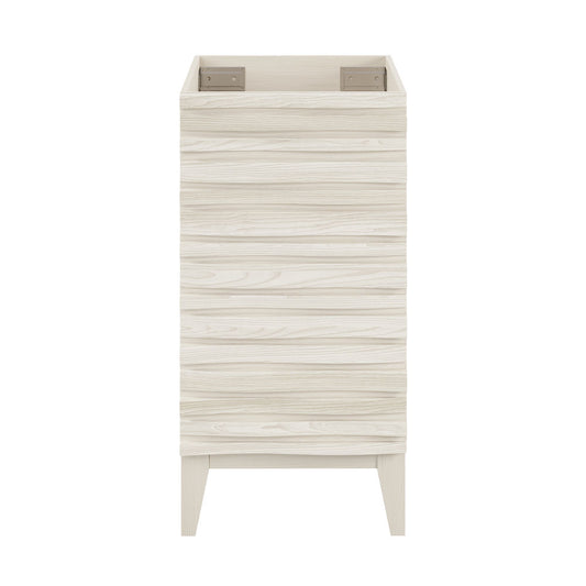Cascade 18" Freestanding Bathroom Vanity Cabinet without Top in White Oak