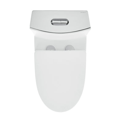 St. Tropez One-Piece 10" Rough-in 1.1/1.6 GPF Dual Top Vortex Flush Elongated Toilet in Matte White