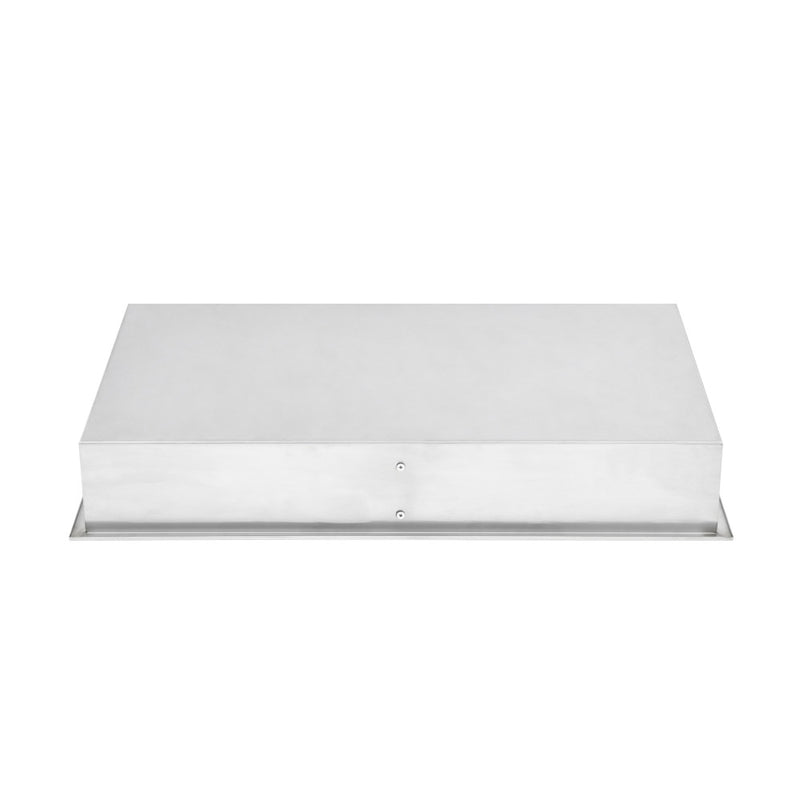 Voltaire 12" x 24" Stainless Steel Double Shelf Wall Niche in Matte Chrome