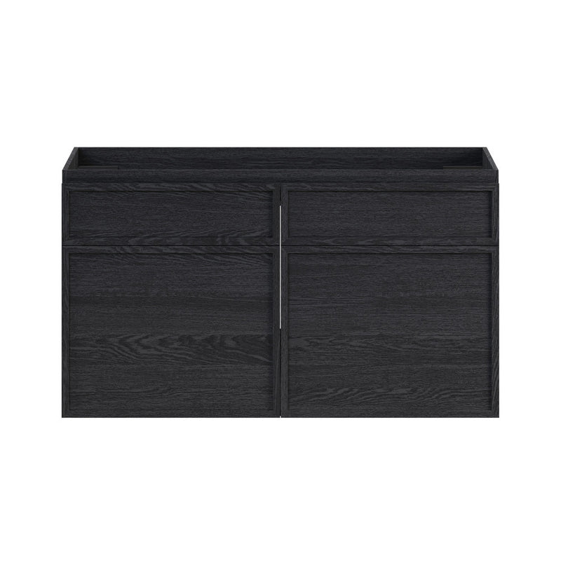 St. Tropez 36" Wall-Mounted Bathroom Vanity Cabinet without Top in Black Oak