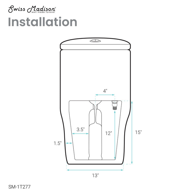 Sublime II One-Piece 10" Rough-in 1.1/1.6 GPF Dual Top Flush Round Compact Toilet in Glossy White (6 - Pack)