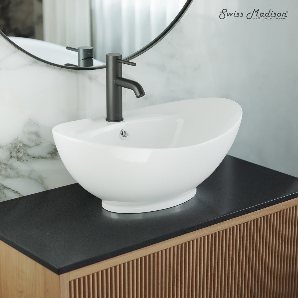 Ivy 23 Oval Ceramic Vessel Sink