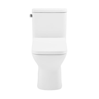 Carre One Piece Square Toilet Left Side Flush, 10" Rough-In 1.28 gpf