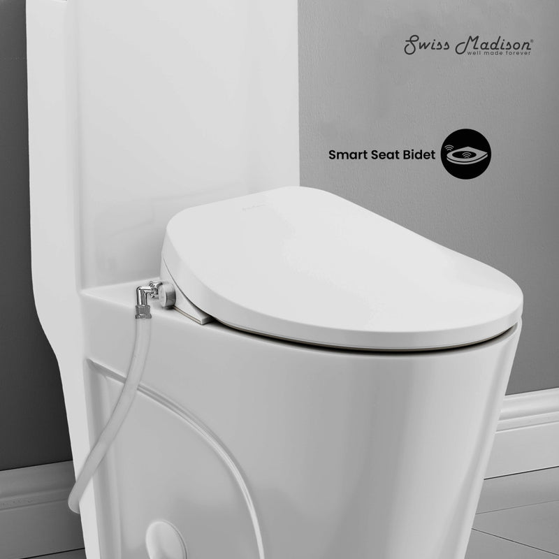 St. Tropez One-Piece Elongated Toilet Vortex Dual-Flush 1.1/1.6 gpf with Smart Seat Bidet