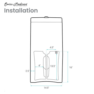 Monaco One-Piece Elongated Toilet Dual Flush 1.1/1.6 gpf with 10" Rough in