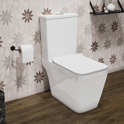 Rivoli Two-Piece Square Toilet Dual-Flush 1.1/1.6 gpf
