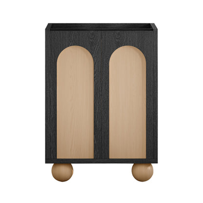 Plaisir II 24" Freestanding Bathroom Vanity Cabinet without Top in Black Oak