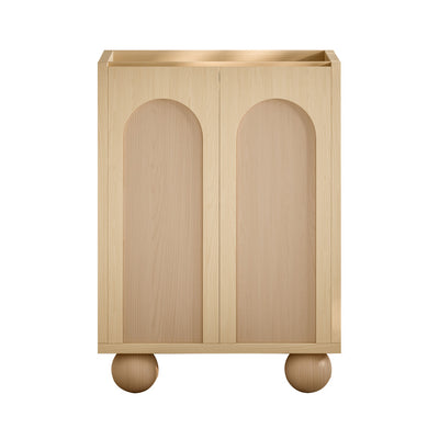 Plaisir II 24" Freestanding Bathroom Vanity Cabinet without Top in Natural Oak