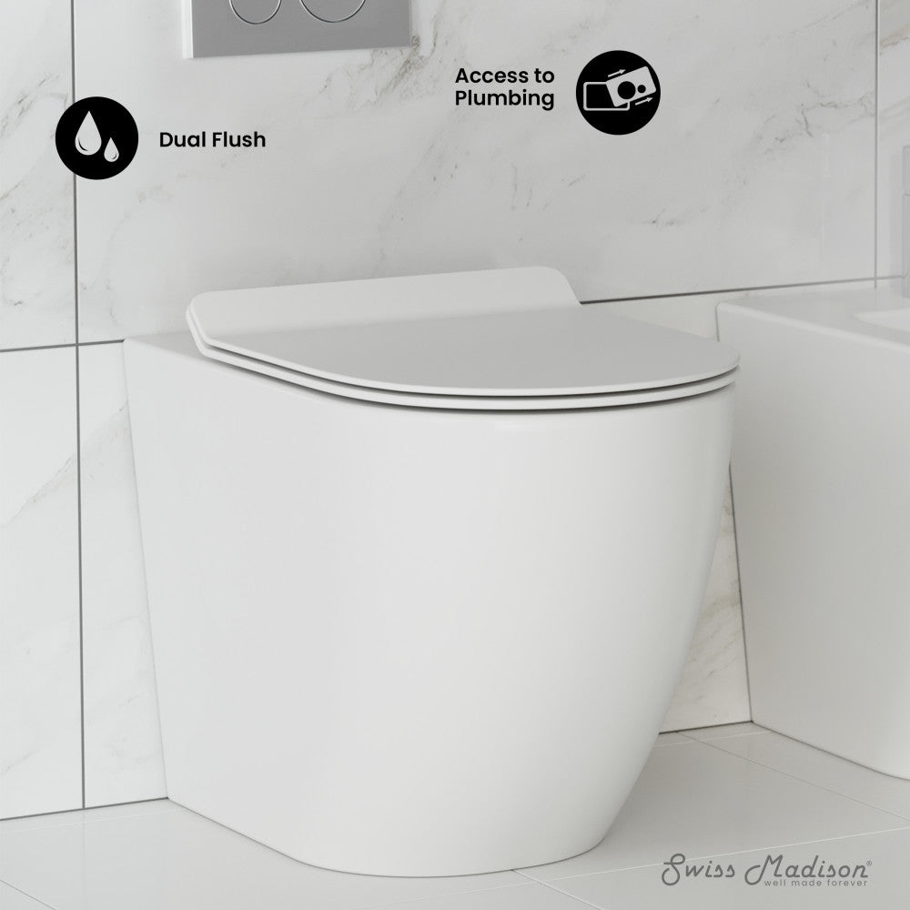 St. Tropez Back-to-Wall Elongated Toilet Bowl