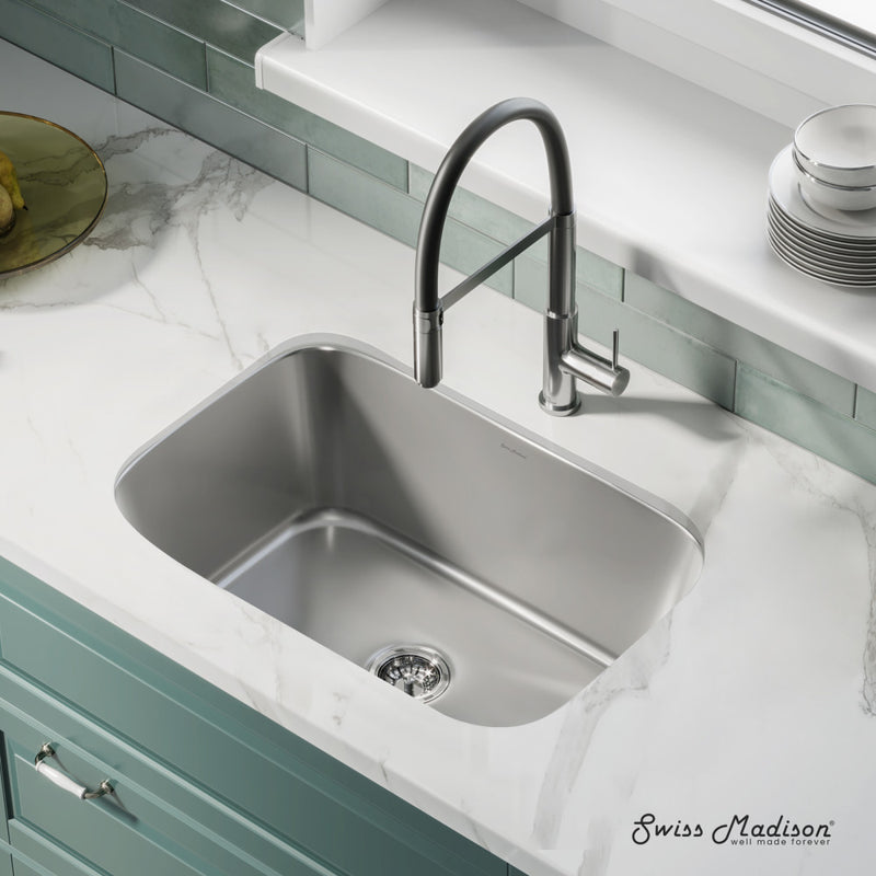Toulouse 27 x 18 Stainless Steel, Single Basin, Undermount Kitchen Sink