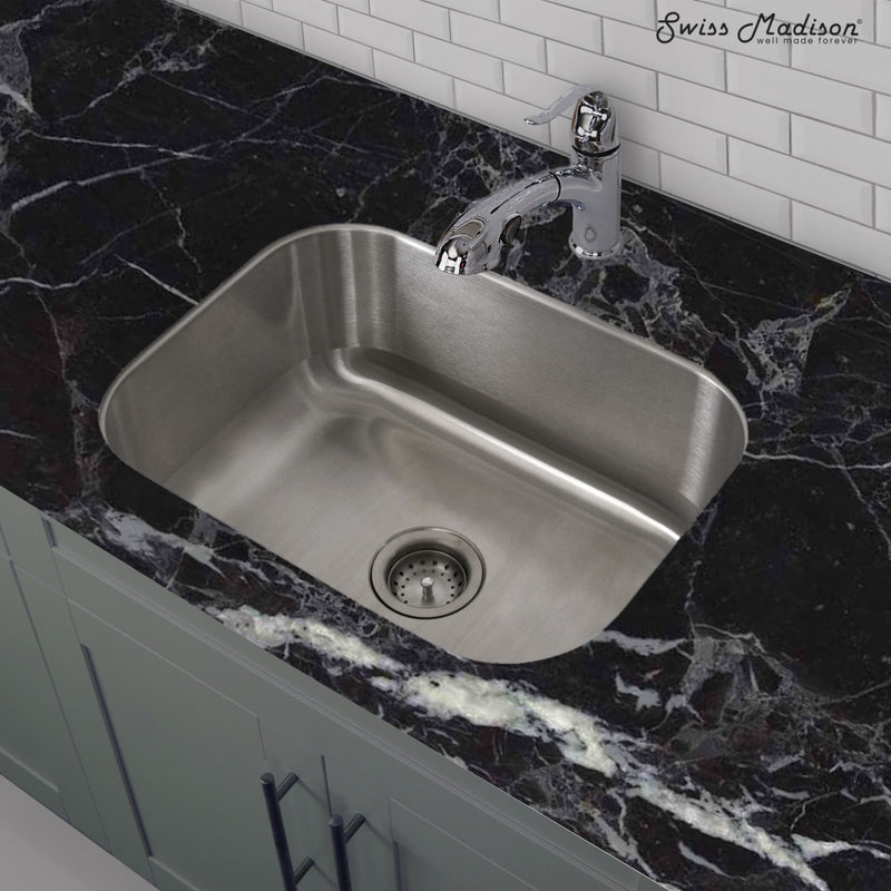 Toulouse 23 1/8 x 17 7/8 Stainless Steel, Single Basin, Undermount Kitchen Sink