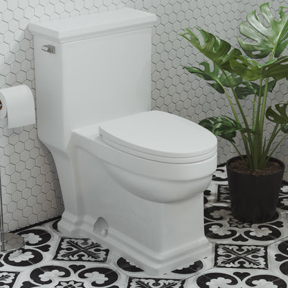 Voltaire One-Piece Elongated Toilet Side Flush 1.28 gpf