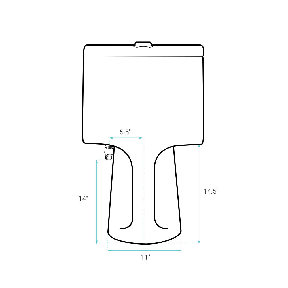 Avallon One-Piece Elongated Dual Flush-Toilet 1.1/1.6 gpf