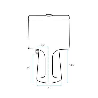 Avallon One-Piece Elongated Dual Flush-Toilet 1.1/1.6 gpf