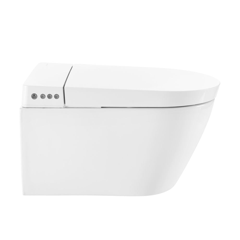 Pur Smart Wall-Hung Bidet Toilet with Matte White Actuator
