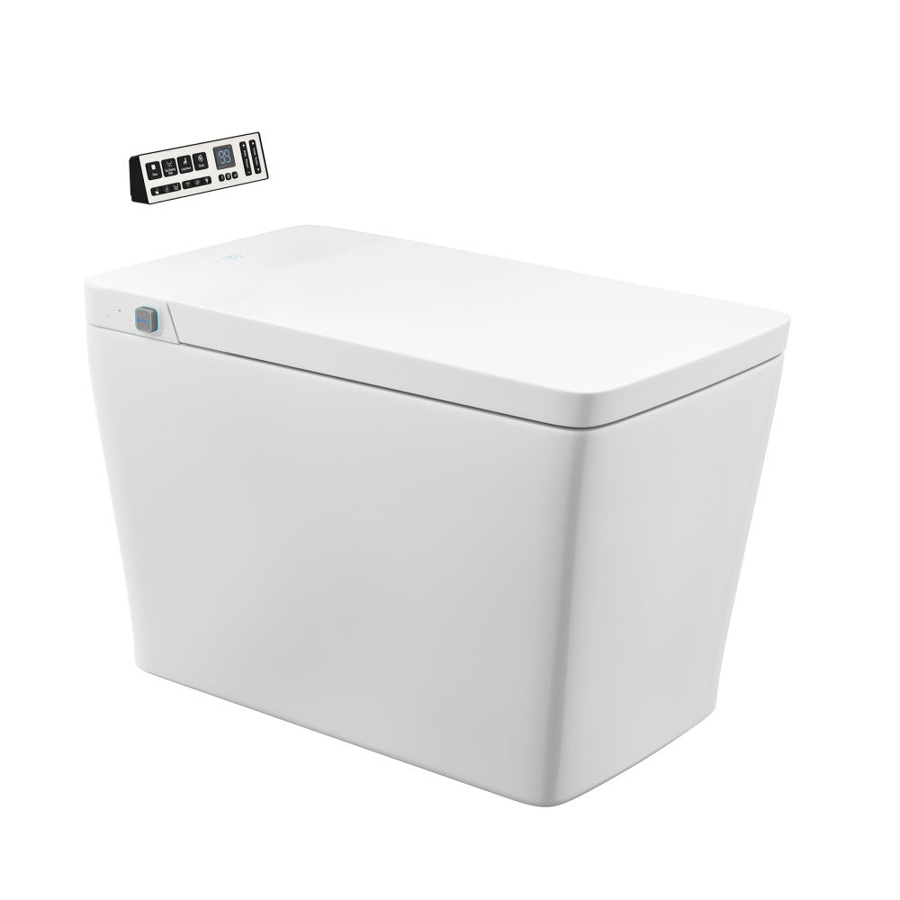 Concorde Smart One-Piece 1.28 GPF Single Top Flush Toilet in Glossy White