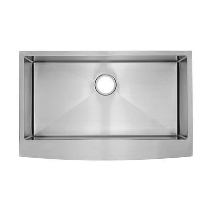 Rivage 33 x 21 Stainless Steel, Single Basin, Farmhouse Kitchen Sink with Apron