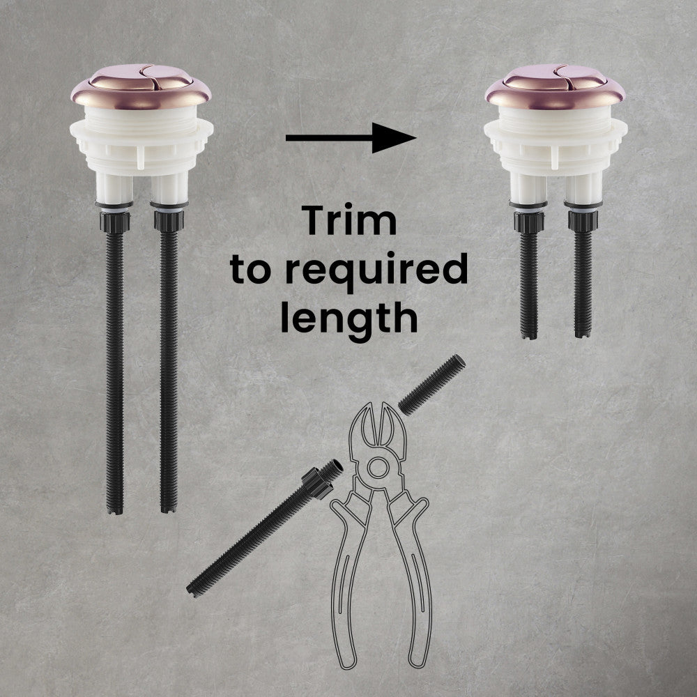 Toilet Hardware Rose Gold (SM-1T112HBG)