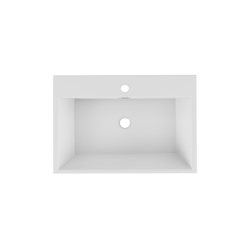 Concorde 24" Rectangle Console Sink with Matte Black Legs