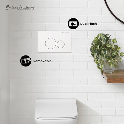 Monaco Wall Mount Actuator Flush Push Button Plate