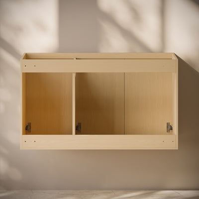 Cascade 36" Wall-Mounted Bathroom Vanity Cabinet without Top in Natural Oak