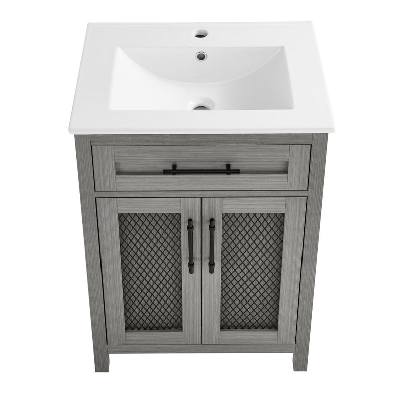 Calice 24" Bathroom Vanity in Carbon Gray