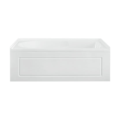 Concorde 60" x 30" Right-Hand Drain Alcove Bathtub with Apron and Armrest