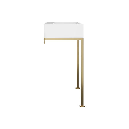 Concorde 30" Rectangle Console Sink with Brushed Gold Legs