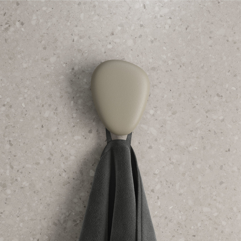 Plaisir Concrete Bathroom Robe Hook in Taupe