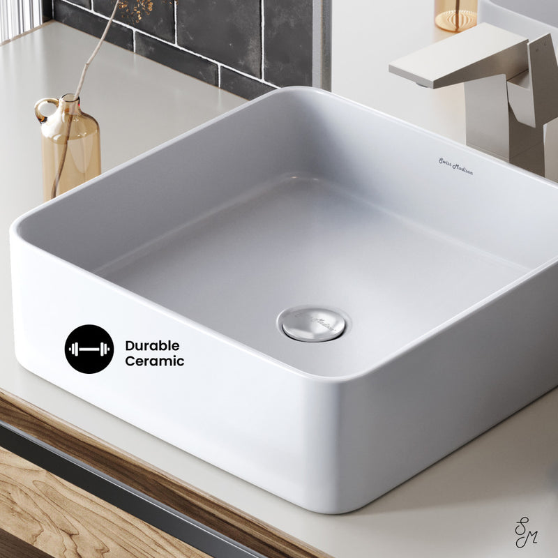 Concorde Ceramic Square Vessel Sink