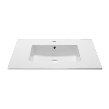 Voltaire 31 Vanity Top Sink with Single Faucet Hole